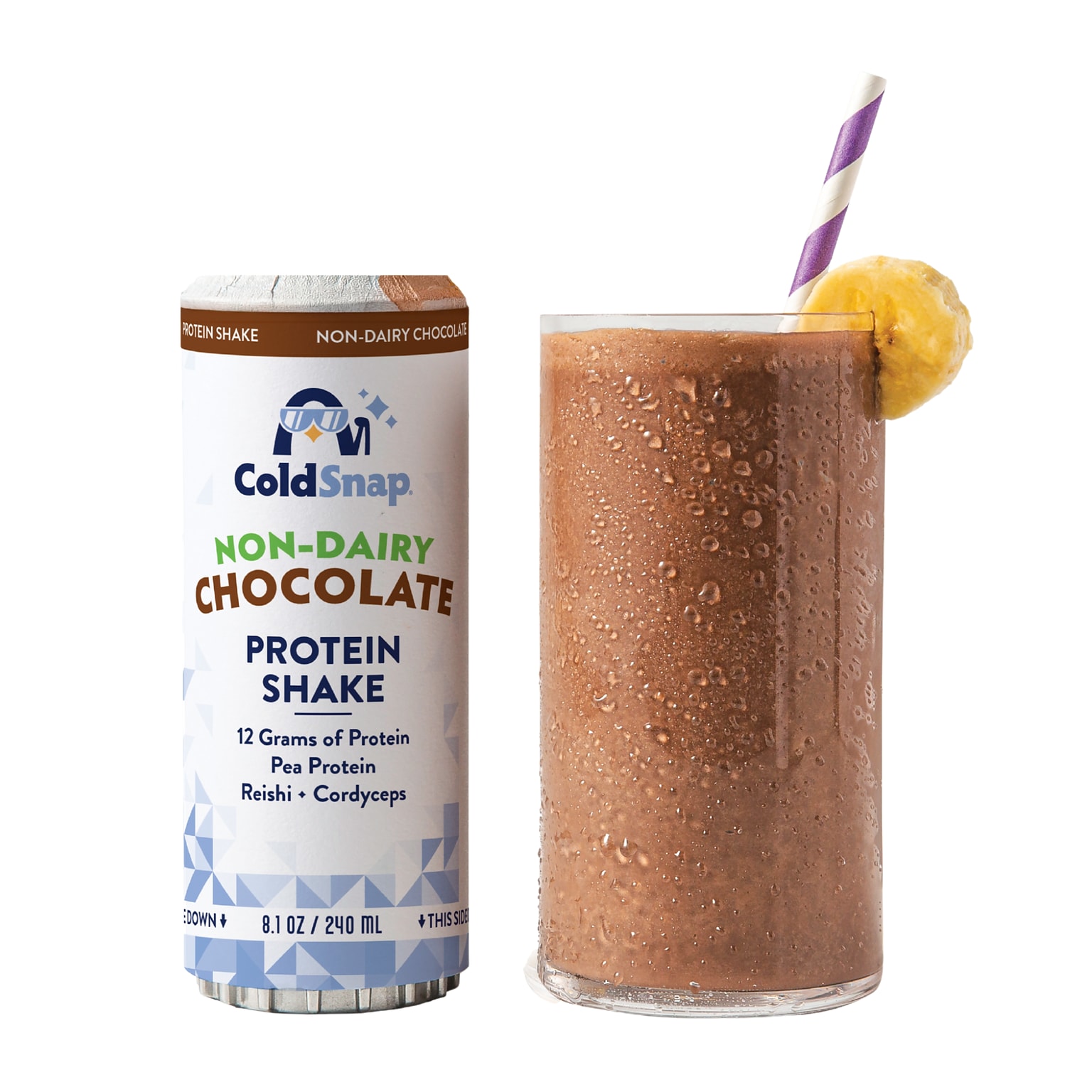 ColdSnap Chocolate Protein Shake Mix, Single Serve Pods, Dairy Free, 12 Pods/Pack, COLDSNAP MACHINE REQUIRED (100620)