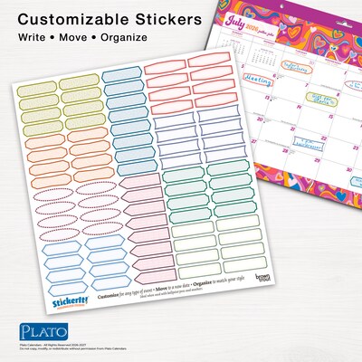 2026-2027 Plato House of Turnowsky 14" x 10" Academic Monthly Desk Pad Calendar (9798330708109)