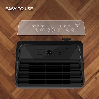 TCL 50-Pint Portable Dehumidifier, WiFi Enabled, 3-Speed, Covers up to 4500 sq. ft., Black (T50DC9SPB)