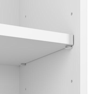 Bush Business Furniture Hustle 30"H x 60"W 2 Person Back to Back Cubicle Workstation, White (HUS015WH)