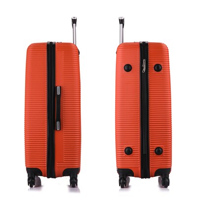InUSA Royal 28" Hardside Suitcase, 4-Wheeled Spinner, TSA Checkpoint Friendly, Orange (IUROY00L-ORG)