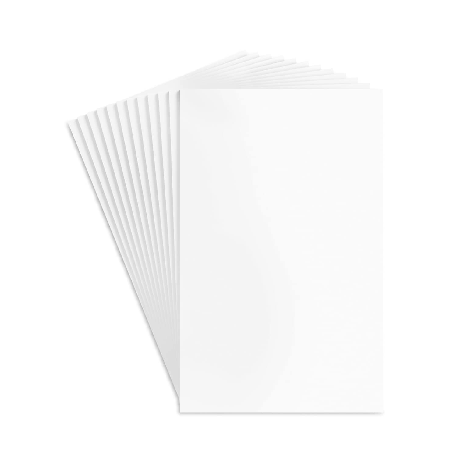 Staples Notepads, 5 x 8, Unruled, White, 100 Sheets/Pad, Dozen Pads/Pack (ST57329)