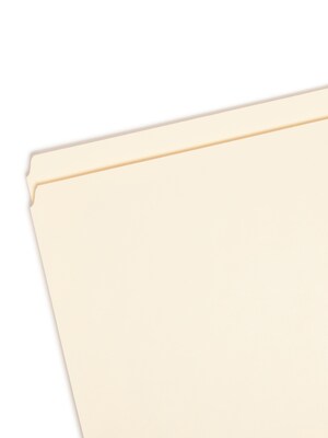 Smead File Folder, Straight-Cut, Legal Size, Manila, 100/Box (15300)