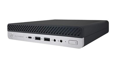HP EliteDesk 800 G5 MINI Refurbished Desktop Computer, Intel Core i5-8500T 2.1GHz, 16GB RAM, 500GB SSD, Windows 11 Pro