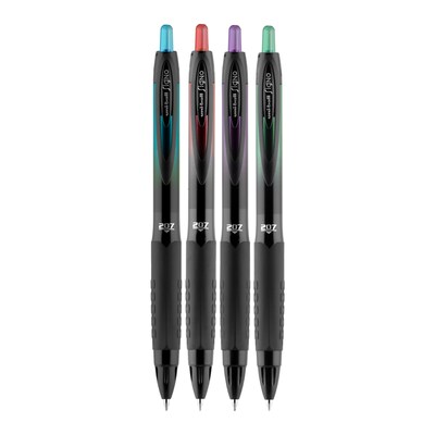 uniball 207 BLX Retractable Gel Pens, Medium Point (0.7mm, Assorted Ink, 4/Pack (1838182)
