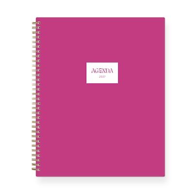 2027 Blue Sky 8.5 x 11 Weekly & Monthly Planner, Fuchsia (164284)