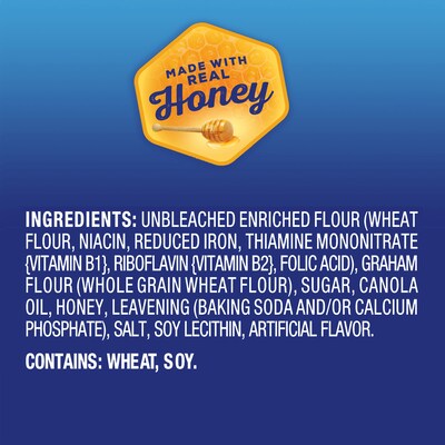 Honey Maid Honey Graham Crackers, 1.06 oz., 72/Carton (MOZ001932000166)