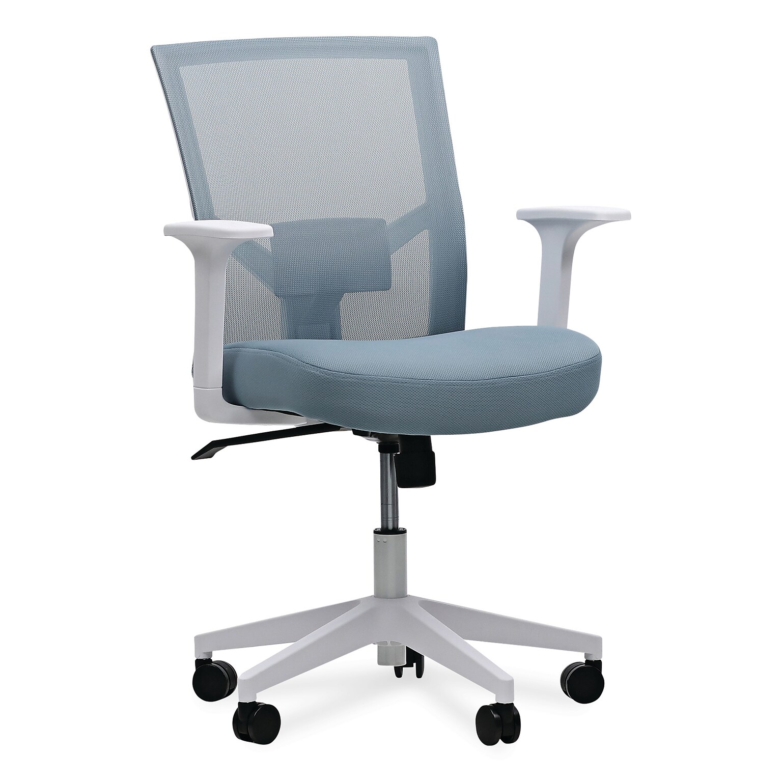 Alera® Fixed Arm Fabric Task Chair, Seafoam Blue (ALEWS42B77)