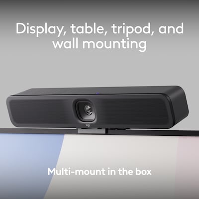 Logitech MeetUp 2 HD 4K Ultra High Definition (4K UHD / 2160p) Video Conferencing System, Standalone, Graphite (960-001885)