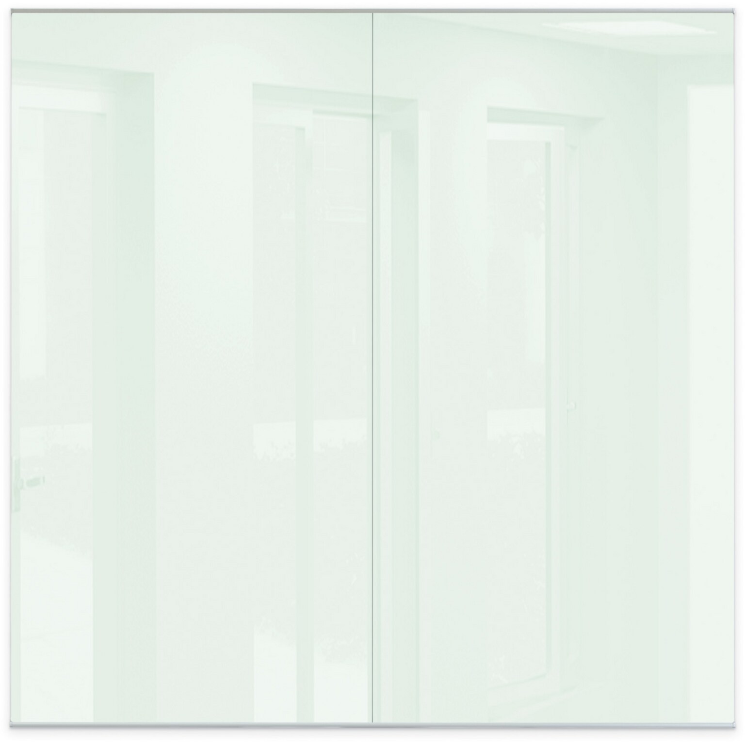 MooreCo Unity Commercial Series Magnetic Glass Dry Erase Wall, 8H x 8W (GWD808-GLOSSWHITE)