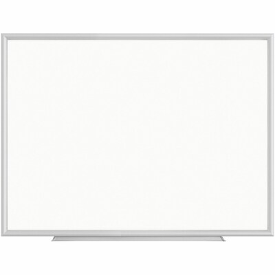 Lorell Styrene Dry-Erase Whiteboard, Aluminum Frame, 4' x 3' (LLR00587)