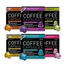 Bestpresso Intense Variety Assortment Coffee Nespresso Original Pods, 120/Carton (BST06106)