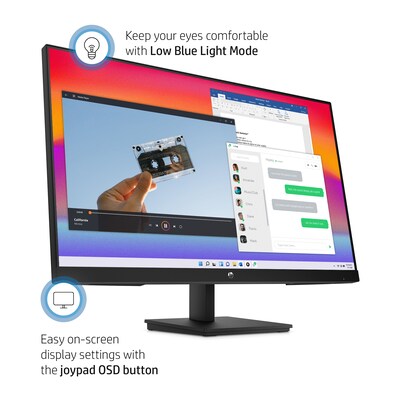 HP V27i G5 27" LED Monitor, Black (65P64AA#ABA)