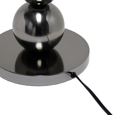 Lalia Home 19.29" Modern and Fashionable Stacked Ball Table Lamp, Black (LHT-3021-BK)