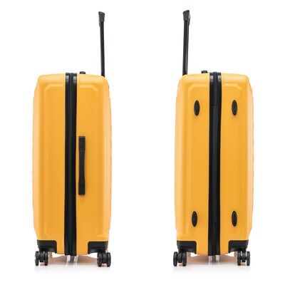 US Army FOX 3-Piece Hardside Spinner Carry-On Luggage Set, TSA Checkpoint Friendly, Mustard (USLFOXSML-MUS)
