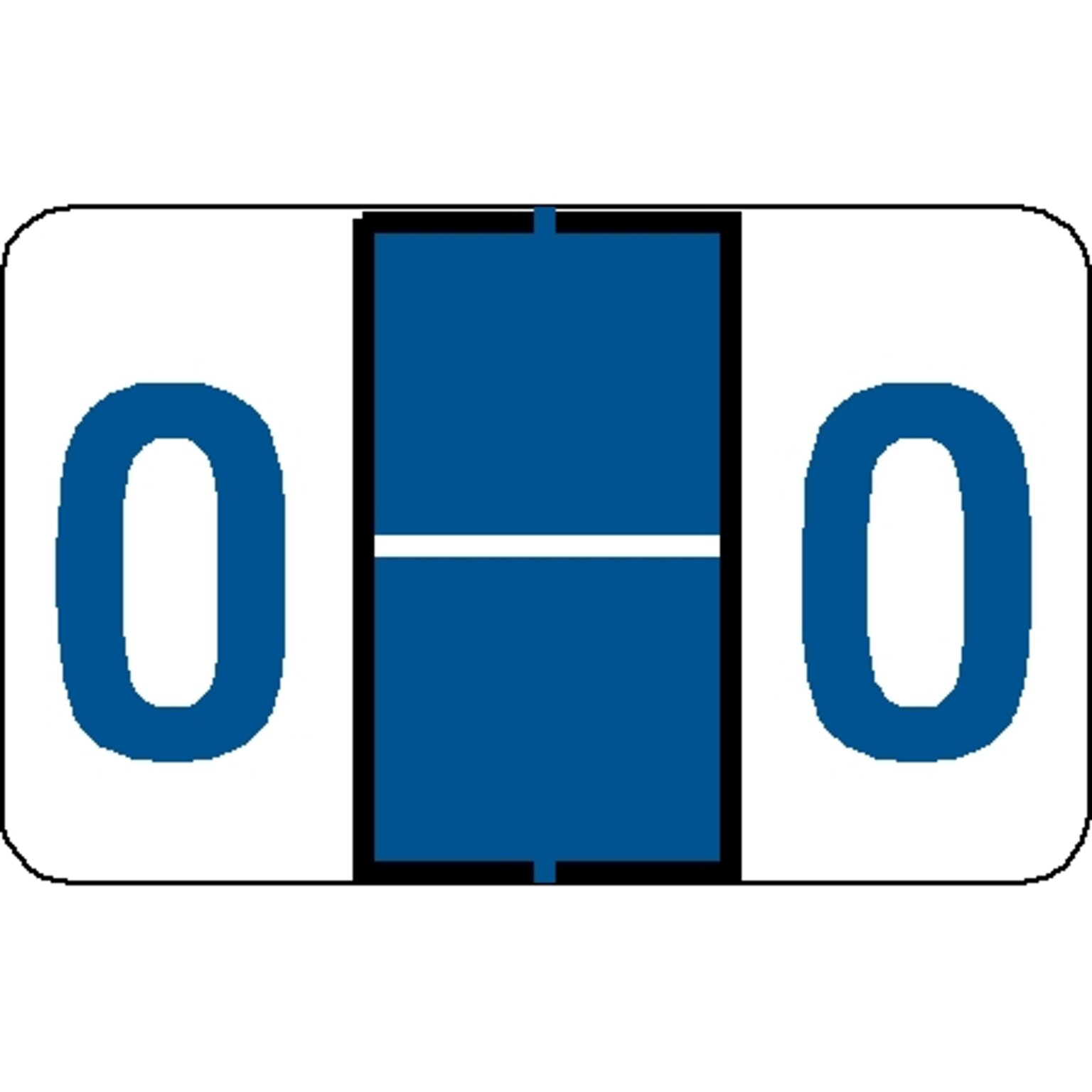 Medical Arts Press Jeter Compatible 5100 Series Alpha Sheet Labels; O, Blue