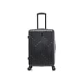 InUSA Drip Polycarbonate/ABS Medium Suitcase, Black (IUDRI00M-BLK)