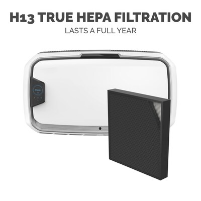 Fellowes Array AW2 True HEPA Hardwired Wall Mounted Air Purifier, White (5885101)
