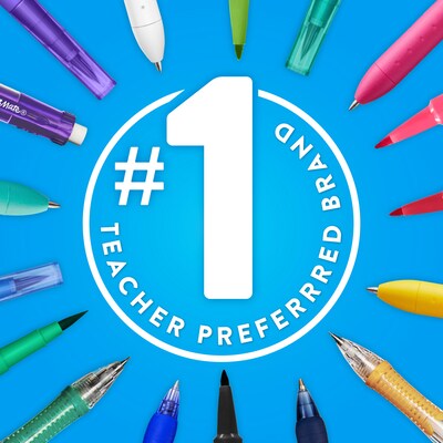 Paper Mate Flair Pens, Medium Point, 0.7mm, Assorted Ink, 6/Pack (2230919)