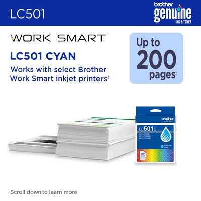 Brother LC501 Cyan Standard Yield Ink Cartridge (LC501CS)