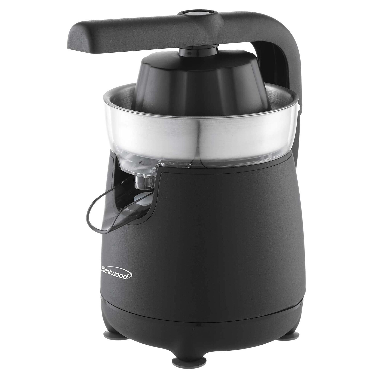 Brentwood® 80-Watt Electric Citrus Juicer with Ergonomic Lever, Black (J-26BK)