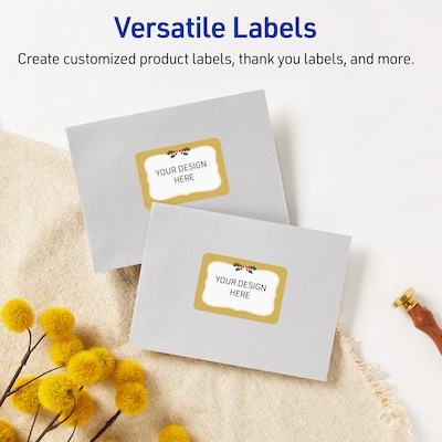 Avery Rectangle Multipurpose Labels, 2" x 3", White, 80/Pack (19479370471)