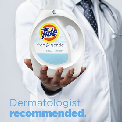 Tide Free & Gentle HE Laundry Detergent, 64 Loads, 84 oz., 4/Carton (12144CT)