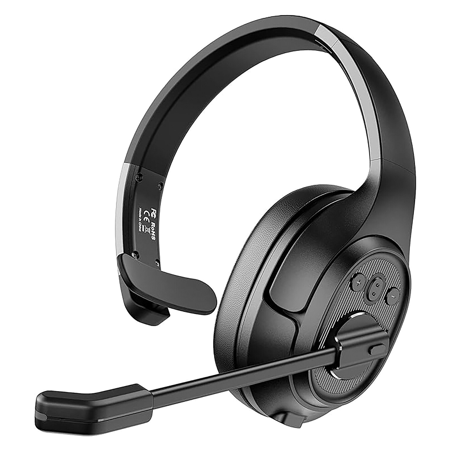 EKSAtelecom H1 Pro Telecom Bluetooth Trucker Headset, Black (T-AM01-03)