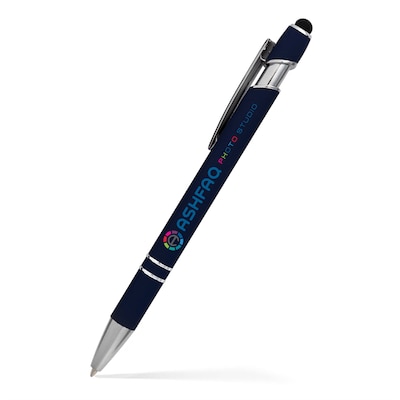 Custom Alexandria Stylus Satin Soft Touch Click Metal Pen