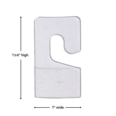 Nahanco Pressure Sensitive Package Hangers, 100/Carton (PS1100)