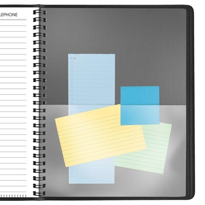 2026 AT-A-GLANCE 8" x 8.75" Monthly Planner, Faux Leather Cover, Black (70-120-05-26)