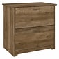 Bush Furniture Cabot 31"W 2-Drawer Lateral File Cabinet, Letter/Legal, Reclaimed Pine, (WC31580)