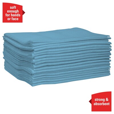 WypAll PoweClean L40 Towels, 12.5" x 12", Blue, 56 Sheets/Pack, 12 Packs/Carton (05776)