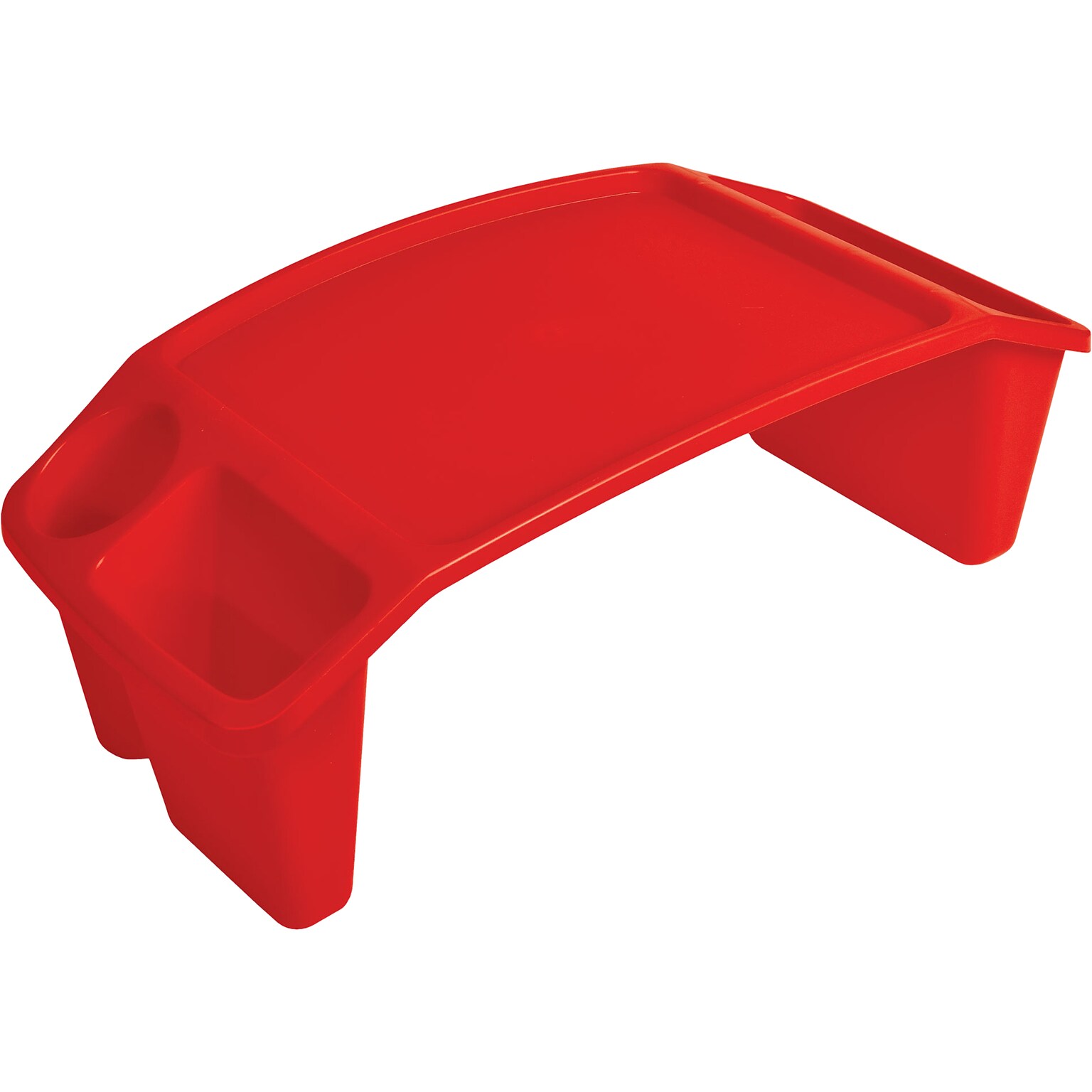 Deflect-O Polypropylene Lap Tray, 8.53 x 23.35 x 12, Red (39502RED)