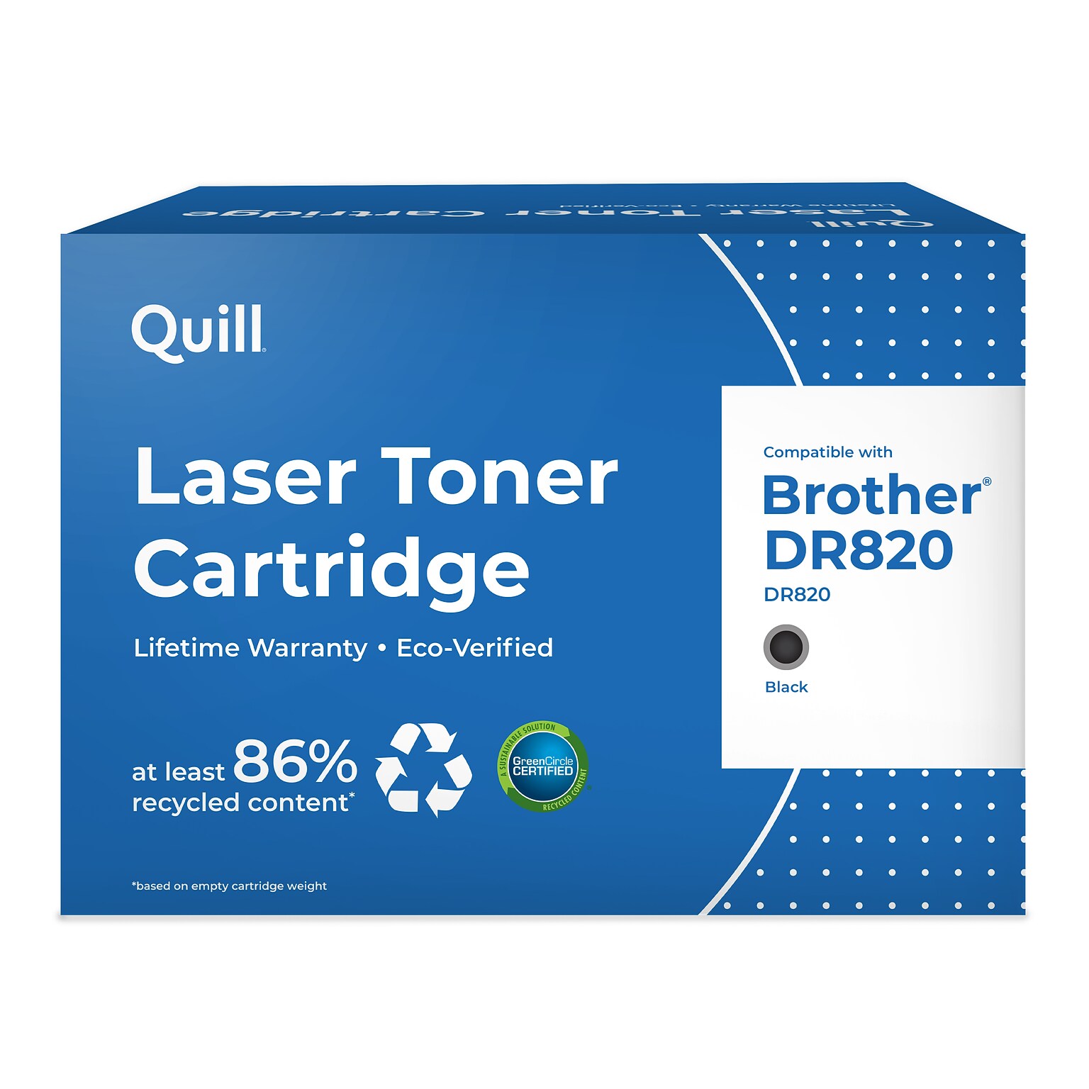 Quill Brand® Remanufactured Black Standard Yield Drum Unit Replacement for Brother DR820 (DR820)  (Lifetime Warranty)