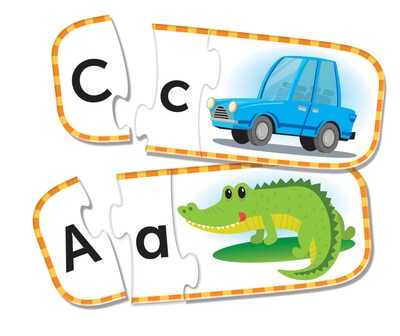 Learning Resources Alphabet Self Correcting Puzzle Cards, 26/Set (LER6089)