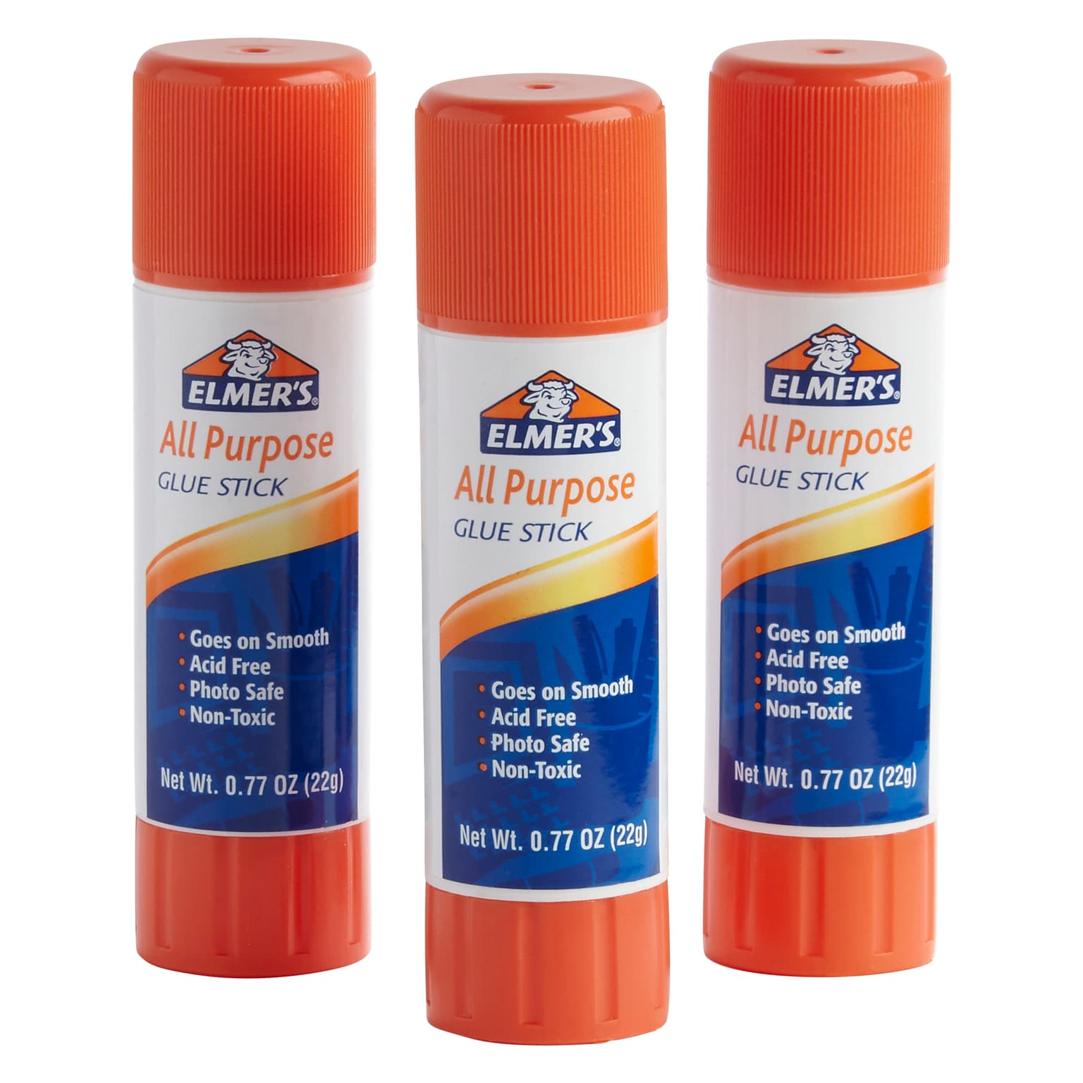 Elmers All Purpose Glue Stick, 0.77 oz., 3/Pack (E5022)