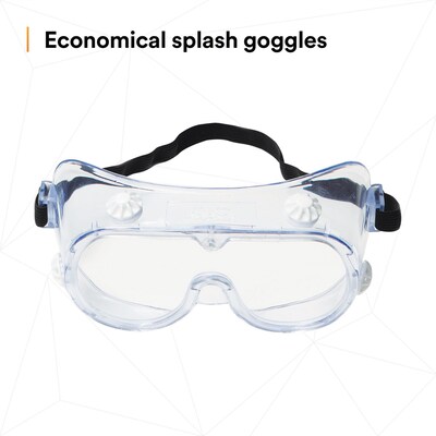 3M Safety Splash Goggle 334, Clear Lens (40660)
