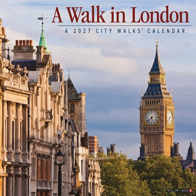 2027 Willow Creek A Walk in London 12 x 12 Monthly Wall Calendar, Assorted Colors (58619)
