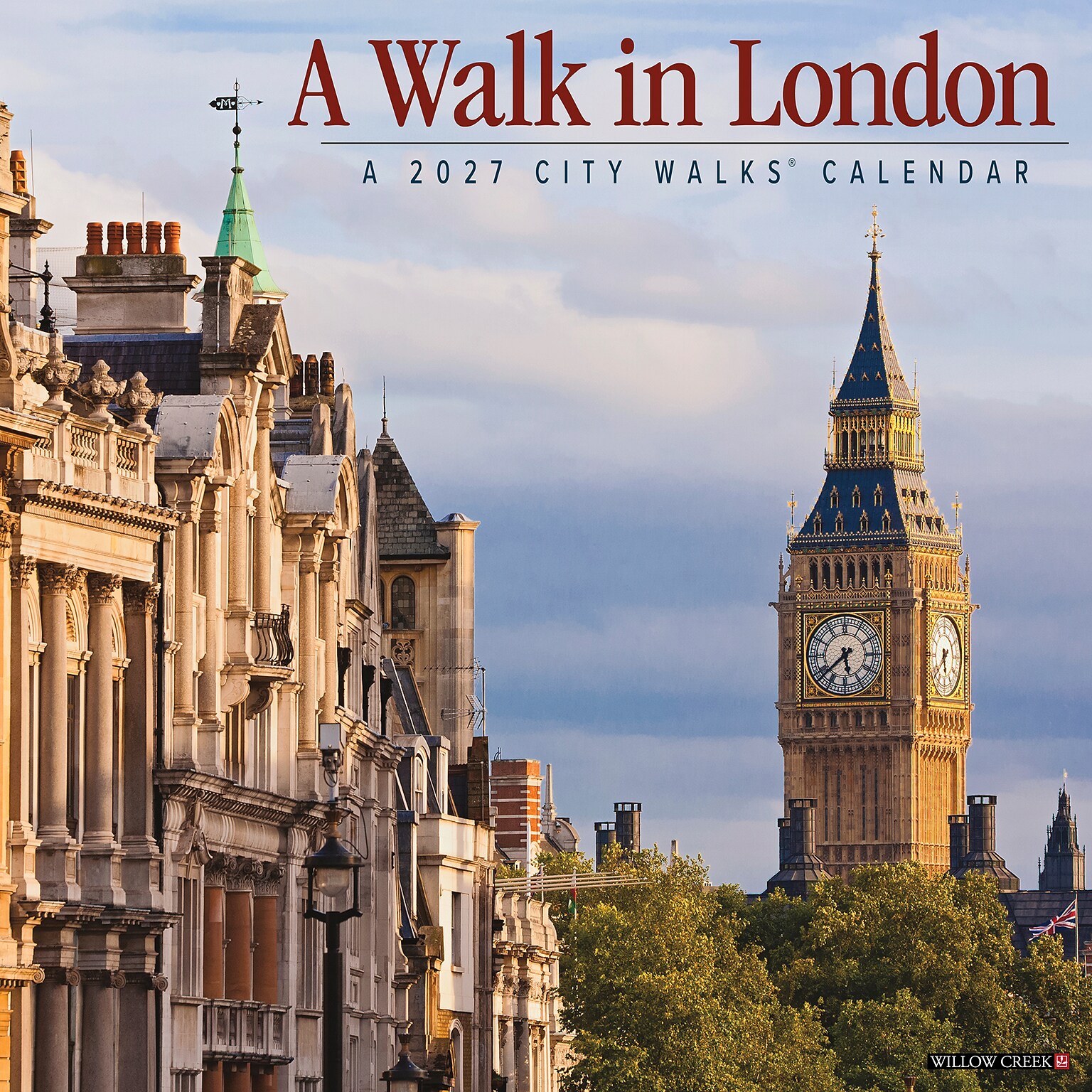 2027 Willow Creek A Walk in London 12 x 12 Monthly Wall Calendar, Assorted Colors (58619)