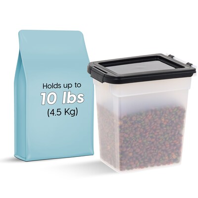 Iris 12.75 Quart Storage Container with Lid, Plastic, White, 2/Pack (500305)