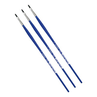 da Vinci FORTE-Acrylics Oil and Acrylic Synthetic Bristle, Filbert Brush, 3/Pack (DVXVA86504-3)