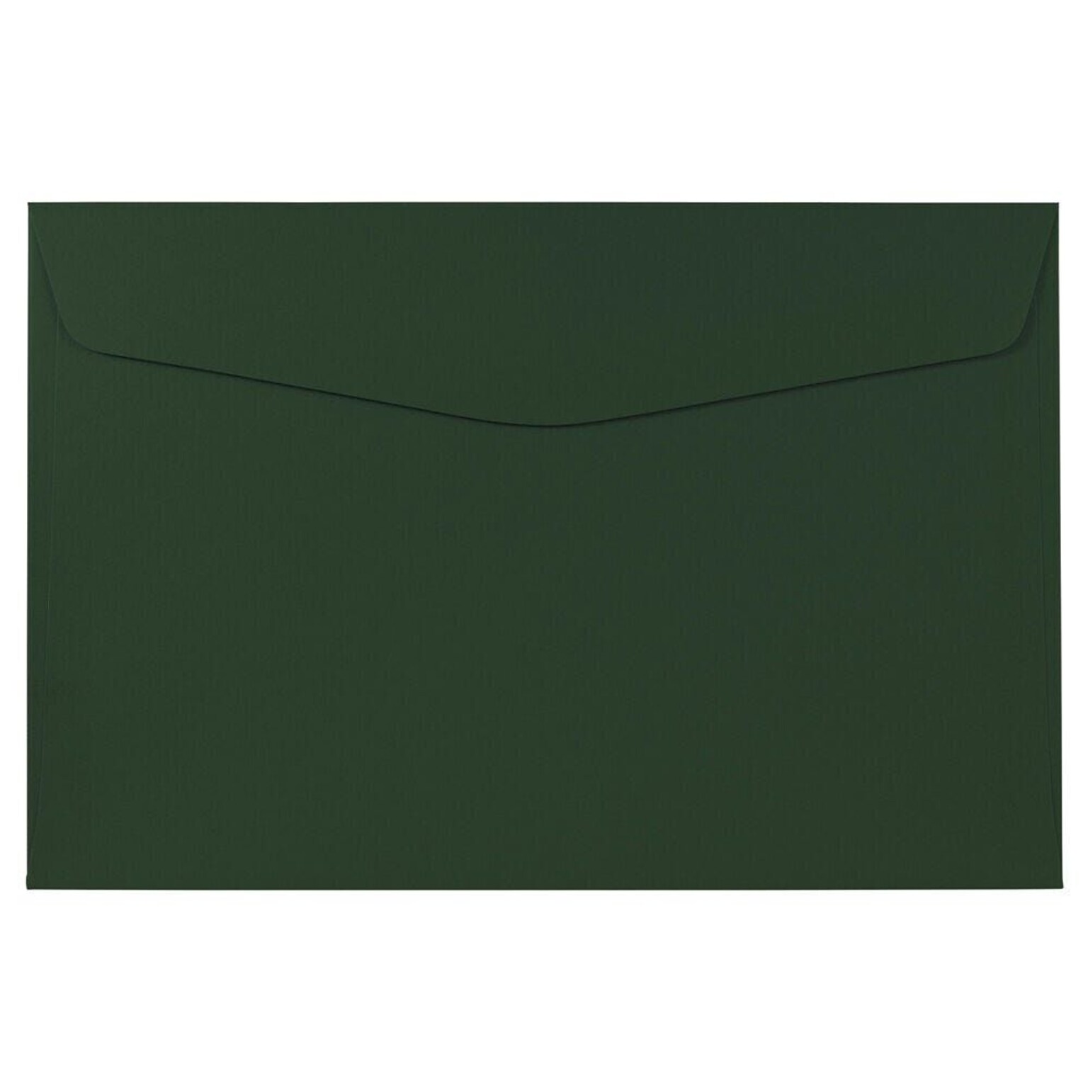 JAM Paper Booklet Envelope, 6 x 9, Dark Green, 50/Pack (263917092I)