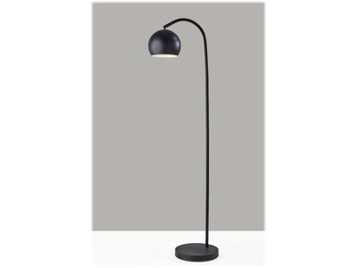 Adesso Emerson 59 Metal Floor Lamp with Globe Shade (5138-01)