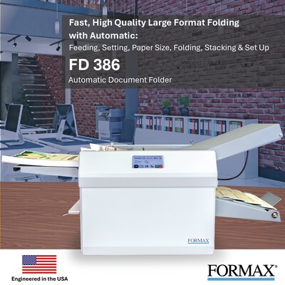 Formax FD 386 Automatic Paper Folder, 500 Sheets (FD386)