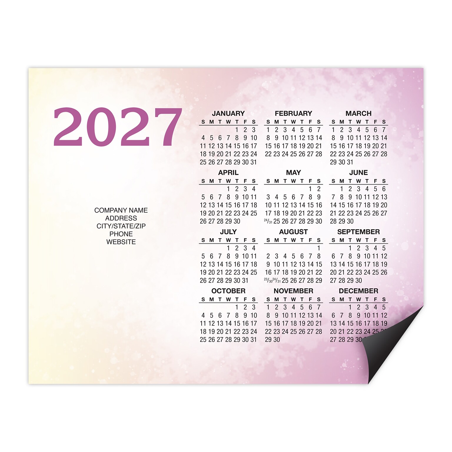 Custom Full Color Magnet, 30 mil magnetic stock, 8 x 10