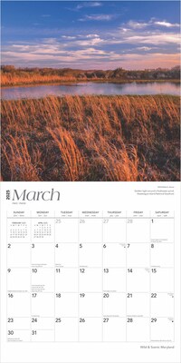 2025 BrownTrout Maryland Wild & Scenic 12" x 12" Monthly Square Wall Calendar (9781975475192)