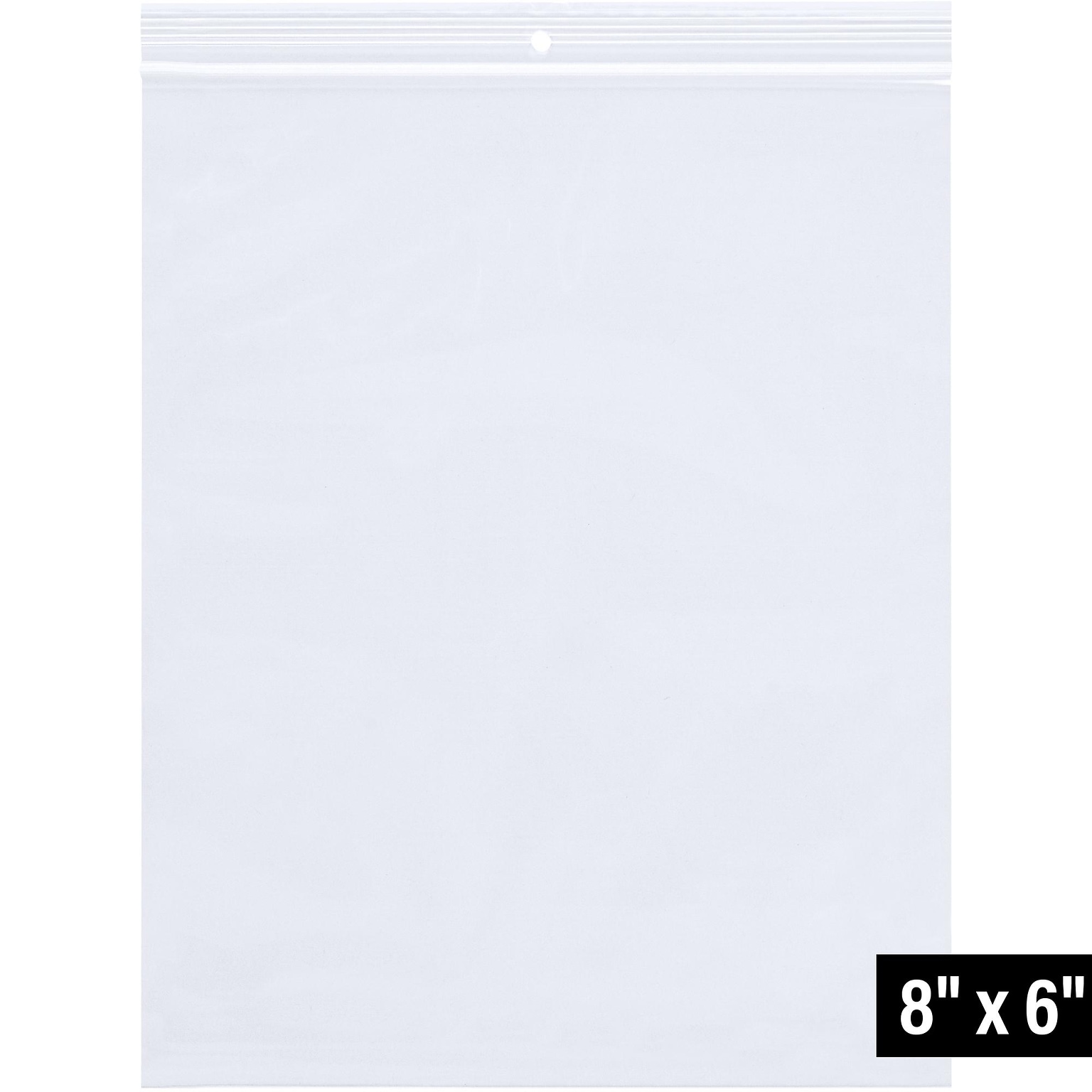 6 x 8 Reclosable Poly Bags, 2 Mil (PB6719)