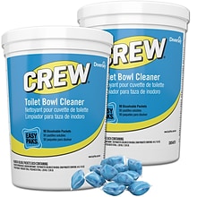 Crew Easy Paks Toilet Bowl Cleaner, 0.5 Oz., 90 Packets/Tub, 2 Tubs/Carton (CBD540731)