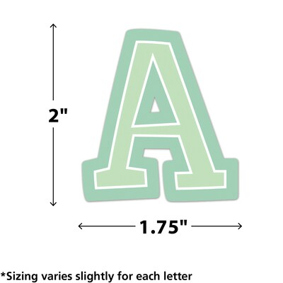 Teacher Created Resources Pastel Pop 2 Self-Adhesive Letters and Numbers, Multicolored, 326/Pack (TCR9649)